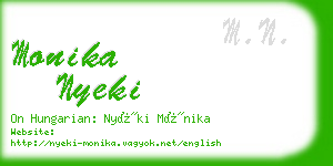 monika nyeki business card